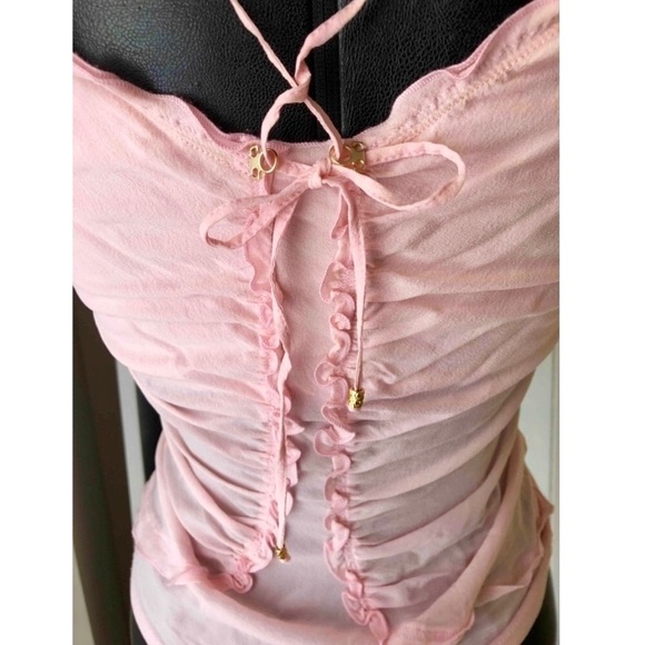 Roberto Cavalli Silk Camisole Halter Top - Picture 3 of 4